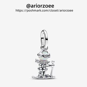 Pandora Skier Dangle Charm